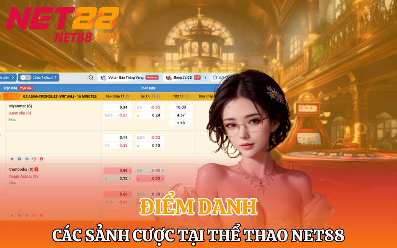 Điểm danh các sảnh cược hot nhất tại Thể Thao Net88 