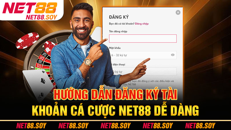 Trang Chủ 23 Hướng dẫn đăng ký tài khoản cá cược Net88 dễ dàng